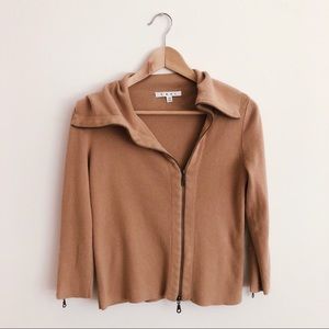 CAbi Camel Asymmetrical Zip-Up